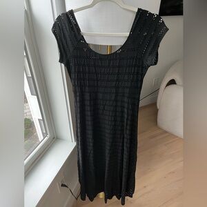 Only Hearts Black Eyelet Dress
